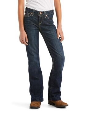 Ariat Girl's REAL Kimberly Wide Leg Stretch Trouser Jeans Size 12
